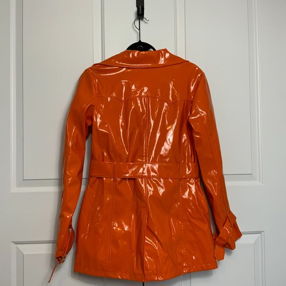 Vintage Orange Rain Coat - Picture 4 of 5